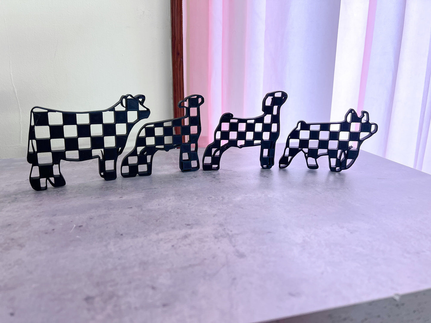 Checkered Farm Animals