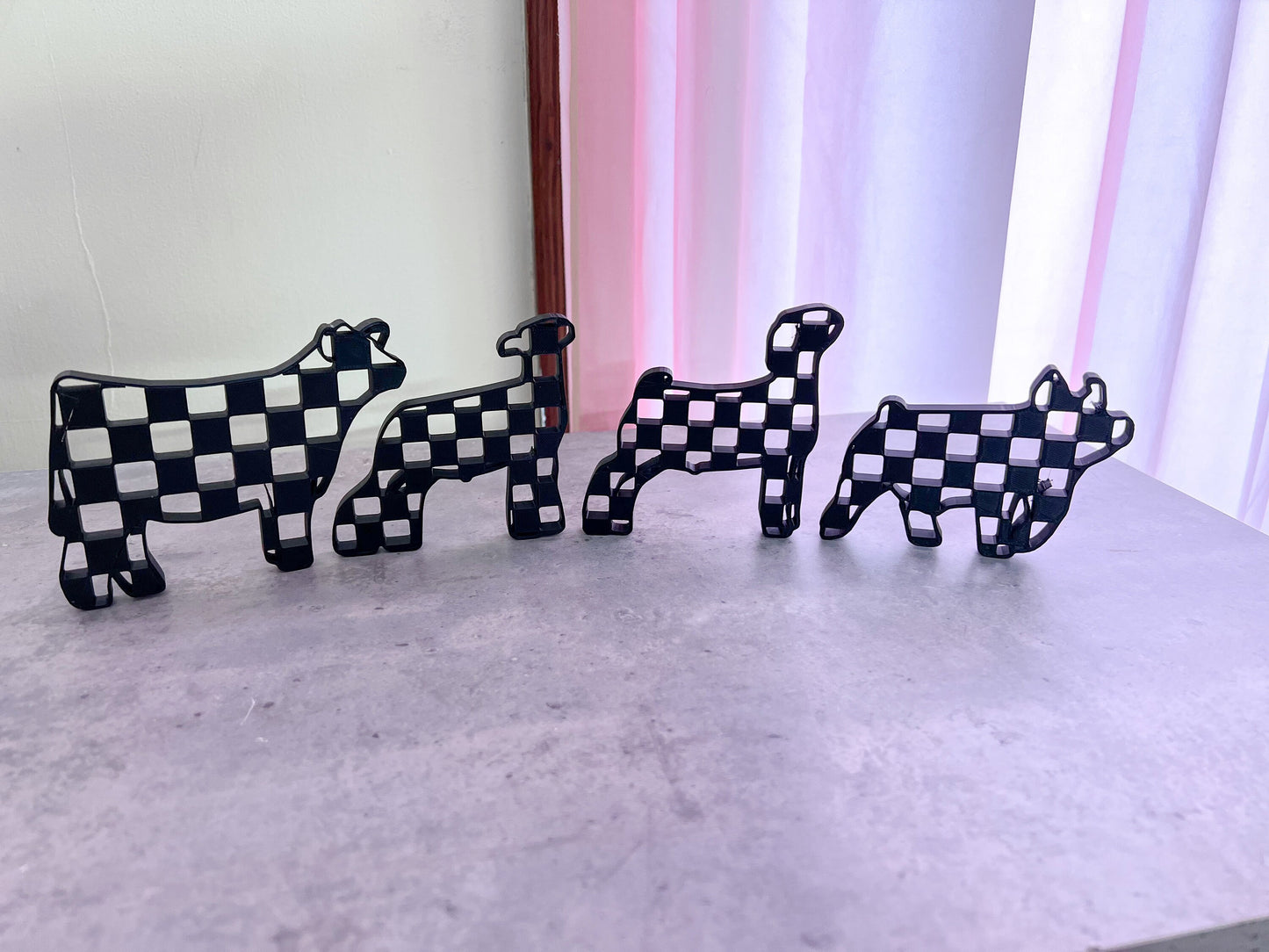Checkered Farm Animals