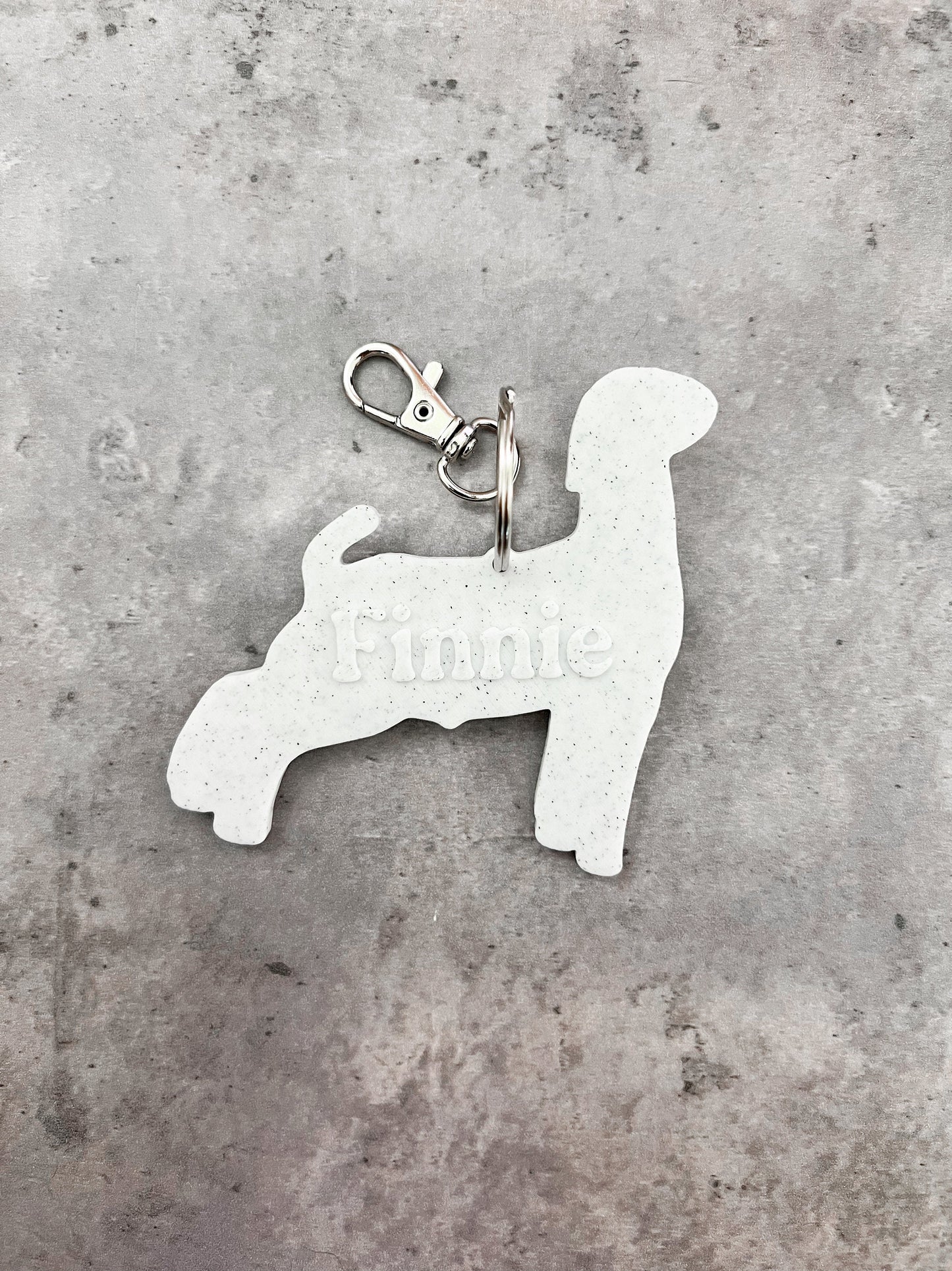Personalized Goat keychain