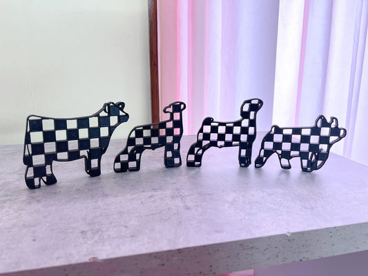 Checkered Farm Animals
